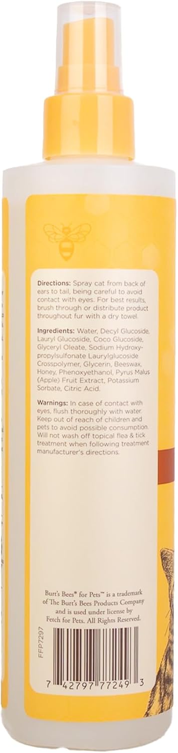 Burt's Bees Pet, Shampoo Waterless Spray Cat, 10 Fl Oz